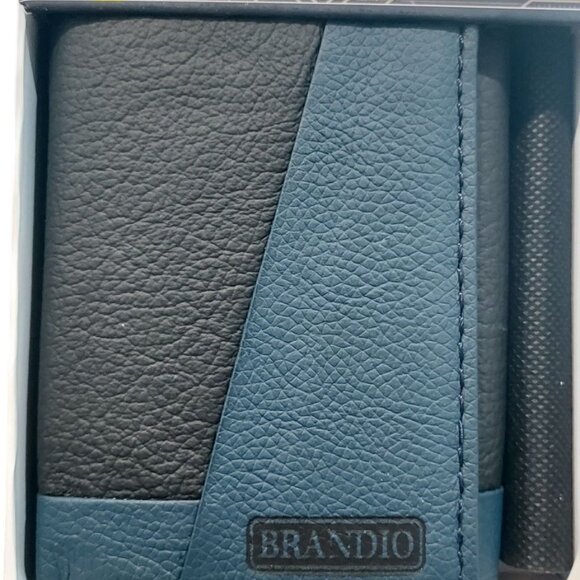 Men's Genuine Leather Wallet with RFID Tri-fold - Picture 7 of 7